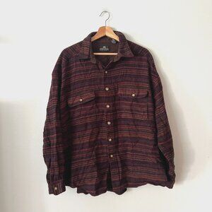 Vintage Y2K Grunge Structure Plaid Flannel Shirt Men's Size XL